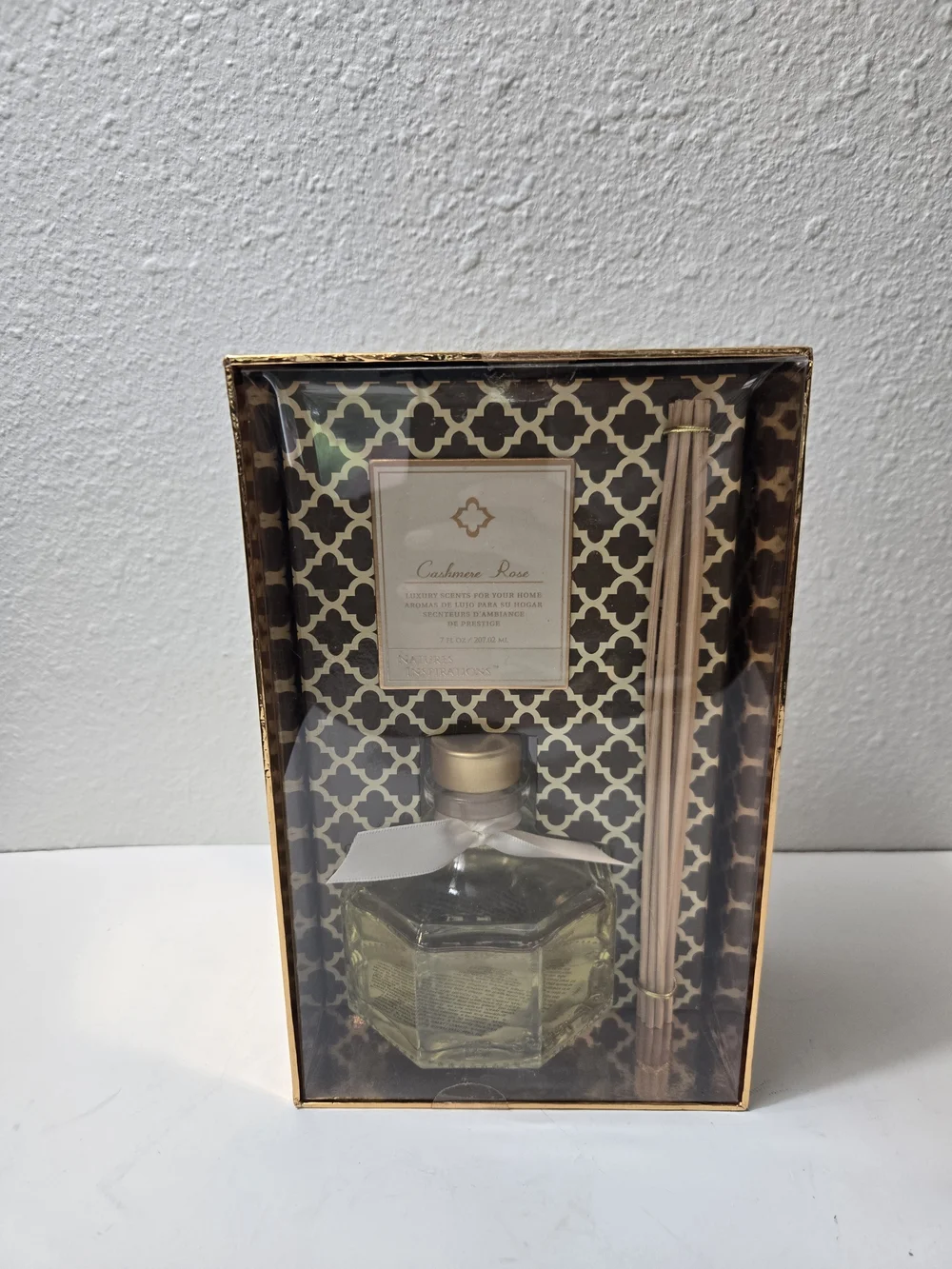 Cashmere Rose Reed Diffuser - Gold & Cream